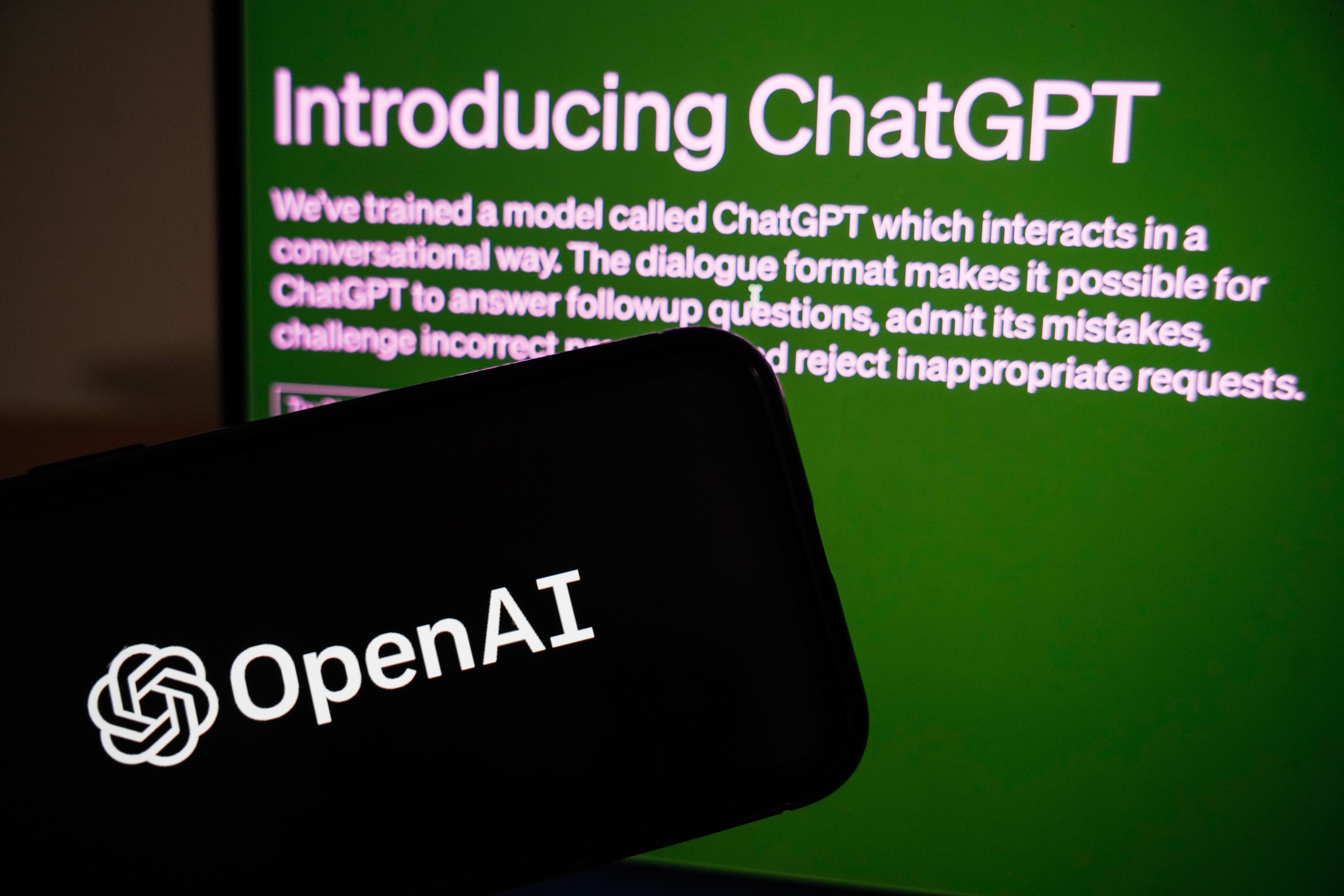 Vista de la web de la inteligencia artificial de la empresa OpenAI, ChatGPT