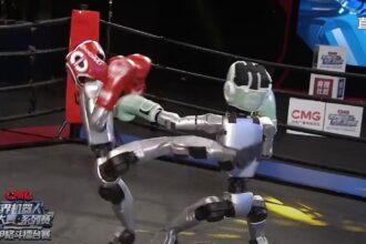 Robots a los golpes: El primer combate de kickboxing humanoide sacude el mundo